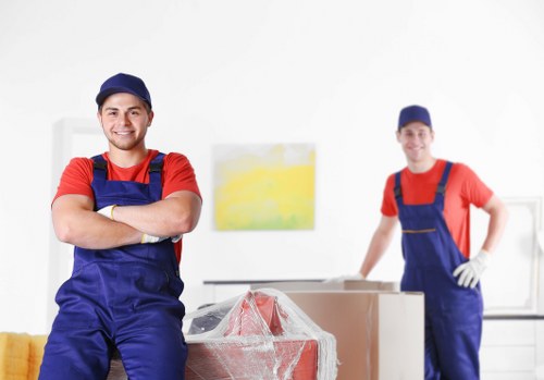 Business inventory and equipment stored securely in Ruislip