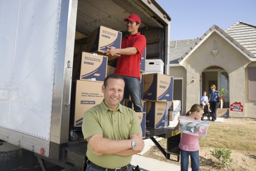 Professional man and van helping with residential removals in Ruislip