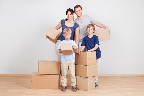 Packed household items ready for safe long-term storage in Ruislip