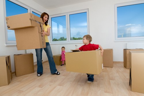 Professional movers handling a compact household relocation in Ruislip