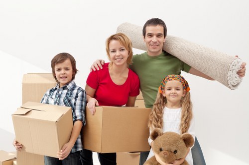 Furniture and household items protected for transport in Ruislip