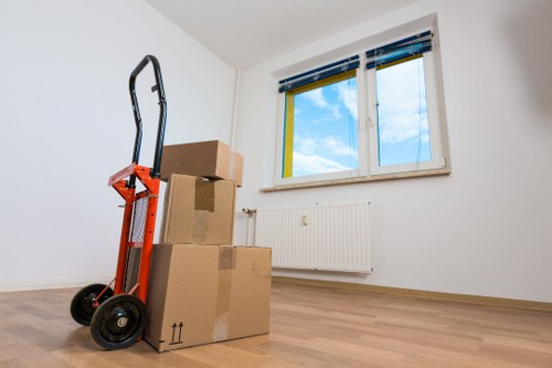 Local removals in Ruislip showing secure packing and loading for moving day